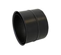 Revêtement mural Bertrams ST-Pu 08WFD250 Ø 250 mm, double, 0,8 mm, revêtement par poudre, noir