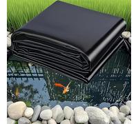 Revêtement noir pour bassins à koï extérieurs - Sous-couche de bassin, membrane imperméable et résistante à l'humidité, tailles : 1 x 6 m à 10 x 15 m (3 x 10 m) pour une meilleure protection des