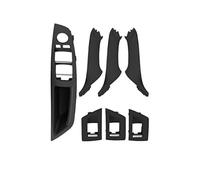 Revêtement panneau intérieur poignée porte Lot De 7 Poignées De Porte Intérieures Pour Siège Conducteur Avant Gauche, 1 Trou, Pour BMW F10 2010-2016 (conduite À Gauche Ou À Droite)( Black Left)