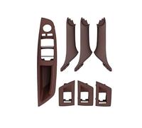 Revêtement panneau intérieur poignée porte Lot De 7 Poignées De Porte Intérieures Pour Siège Conducteur Avant Gauche, 1 Trou, Pour BMW F10 2010-2016 (conduite À Gauche Ou À Droite)( Red Brown Left)