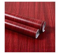 Revêtement Papier Autocollants imperméables en Grain de bois épais, papier peint auto-adhésif PVC for armoires, bureaux, portes anciennes, rénovation meubles(Color 3,40cm x 5m)