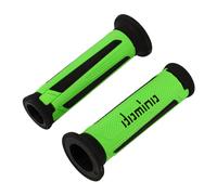 PAIRE DE BOUTONS GUIDON DOMINO POUR MOTO TOURISME UNIVERSEL VERT/NOIR