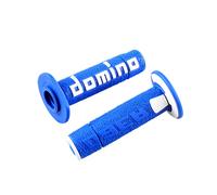 Domino Paire de poignées A360 Off-road Comfort ergonomique Bleu/Blanc – Hors route
