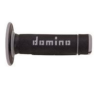Revetement poignee domino off road a020 noir-gris (118mm) (paire) n/a G