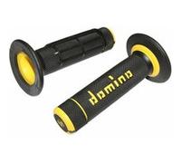 Revetement poignee domino off road a020 noir-jaune (118mm) (paire) n/a G