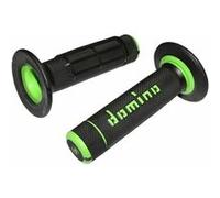 Revetement poignee domino off road a020 noir-vert (118mm) (paire) n/a G