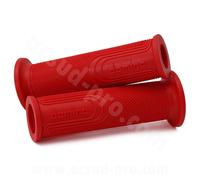 Domino Poignées moto Style Domino ouvertes 120 mm Rouge Universel