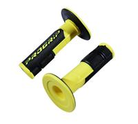 Progrip Paire de poignées Oss Road 801 Noir et Jaune clair pour moto cross 50 à boîte