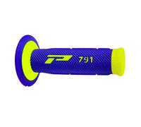 REVETEMENT POIGNEE PROGRIP MOTO OFF ROAD 791 DOUBLE DENSITE BASE FLUO JAUNE