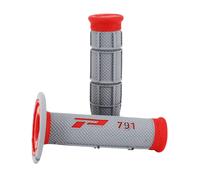 REVETEMENT POIGNEE PROGRIP MOTO OFF ROAD 791 DOUBLE DENSITE BASE ROUGE-GRIS