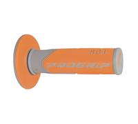REVETEMENT POIGNEE PROGRIP MOTO OFF ROAD 801 DOUBLE DENSITE BASE GRIS-ORANGE