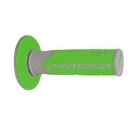 REVETEMENT POIGNEE PROGRIP MOTO OFF ROAD 801 DOUBLE DENSITE BASE GRIS-VERT