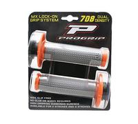 REVETEMENT POIGNEE PROGRIP OFF ROAD 708 DOUBLE DENSITE GRIS-ORANGE 115mm (AVEC