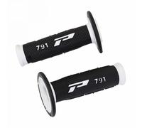 REVETEMENT POIGNEE PROGRIP OFF ROAD 791 DOUBLE DENSITE BASE BLANC-NOIR 115mm