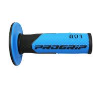 REVETEMENT POIGNEE PROGRIP OFF ROAD 801 DOUBLE DENSITE BASE NOIR-BLEU LIGHT