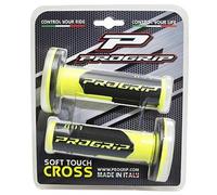 REVETEMENT POIGNEE PROGRIP OFF ROAD 801 DOUBLE DENSITE FLUO DESIGN JAUNE