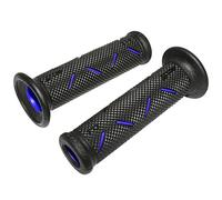 REVETEMENT POIGNEE PROGRIP ON ROAD 717 DOUBLE DENSITE OPEN END NOIR-BLEU 122mm