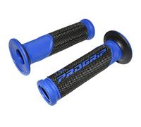 Progrip Revêtement de poignée ON ROAD 732 Double densité Open End Noir-Bleu 125 mm