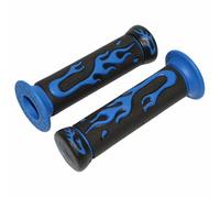 Revetement poignee replay scoot flaming bleu - closed end (paire)