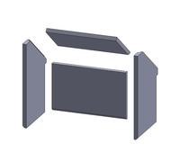 Revêtement pour foyer - Compatible avec Varde Ovne Linux et d'autres modèles de cheminée et de poêles, avec aperçu du modèle - Revêtement de cheminée en vermiculite - Ajustement parfait et facile à