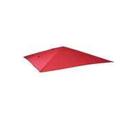 Revêtement Pour Parasol De Luxe Hwc-A96, Revêtement De Remplacement, 3,5x3,5m (Ø4,95m) Polyester 4kg Rouge Rouge