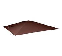 Mendler Revêtement pour parasol de luxe HWC-A96 Polyester 3,5x3,5m Ø4,95m Brun 4kg