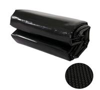 Couverture de piscine Bâche thermique Bâche solaire Couverture solaire, épaisseur : 400 µm ~ rond 4,57m noir