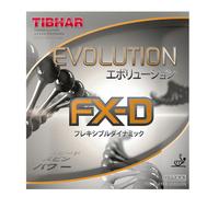 Revêtement raquette tennis de table Tibhar Evolution FX-D R Rouge 2,1/2,2 mm