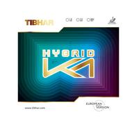 Revêtement raquette tennis de table Tibhar Hybrid K1 Rouge Max