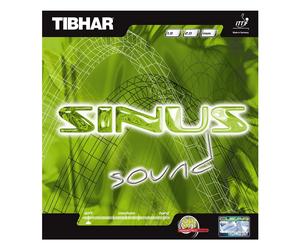 Revêtement raquette tennis de table Tibhar Sinus Sound S Noir Max
