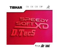 Revêtement raquette tennis de table Tibhar Speedy Soft D.TecS XD R Rouge 2 mm