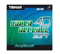 Revêtement raquette tennis de table Tibhar Super Defense 40 Soft Noir 1,3 mm