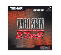 Revêtement raquette tennis de table Tibhar Vari Spin D.TecS Noir 1,8 mm