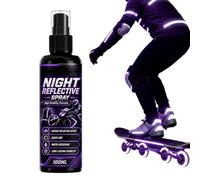 Revêtement Réfléchissant pour Vélo la Nuit 100 ml Agent Longue Tenue à | Spray de Revêtement Réfléchissant pour Camping Randonnée Vélo Bateau Casque Gilet Sac à dos