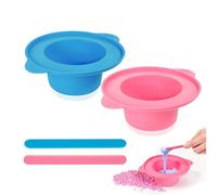 Revêtement Silicone Antiadhésif pour Chauffe-Cire Universel - 2 Pièces avec Spatule Épilation 16cm, Kit Accessoires Professionnels Remplacement Bol à Cire (Compatibles Tous Modèles)