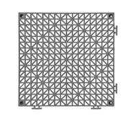 Revêtement sol Extérieur Antidérapant Polyvalent Dalles Amortissantes Caillebotis Caoutchouc Piscines et Baignoires(Gray,32 pieces)