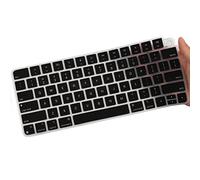 Revêtement ultra fin pour clavier d'ordinateur de bureau tout-en-un Apple 2024/2023/2021, iMac 61 cm avec puce M4/puce M3/puce M1, Touch ID et Apple Magic Keyboard 3, noir