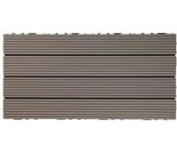 Revêtements De Sol en Bois Intérieurs Et Extérieurs, Carreaux De Sol De Terrasse en Bois Imbriqués, Carreaux De Terrasse en Bois Composite Plastique, Carreaux De Terrasse De Patio, B, 1 Pack
