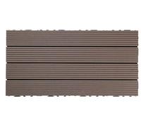 Revêtements De Sol en Bois Intérieurs Et Extérieurs, Carreaux De Sol De Terrasse en Bois Imbriqués, Carreaux De Terrasse en Bois Composite Plastique, Carreaux De Terrasse De Patio, E, 1 Pack