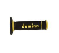 Revetement poignee domino moto off road a190 noir-gris closed end 120-123mm (pai
