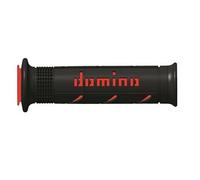 Domino Poignée en caoutchouc Offroad droite d.22 mm. l.126 mm ouvert noir a25041 C4240b7-0