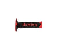 Domino Poignées A260 DSH tout-terrain adhérence totale Noir/Rouge