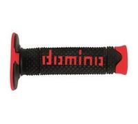 Domino Poignées A260 DSH tout-terrain adhérence totale Noir/Rouge