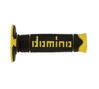 Domino Poignées de guidon cross Full Grip – Noir/Jaune