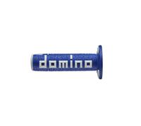 Domino Paire de poignées A360 Off-road Comfort ergonomique Bleu/Blanc – Hors route