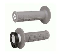 Revêtements ODI MX V2 Lock-On semi-gauffré - gris