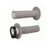 Revêtements ODI MX V2 Lock-On semi-gauffré - gris
