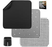 Revêtements réutilisables pour friteuse à air comprimé Cosori TurboBlaze 6QT, revêtement perforé antiadhésif, tapis et maille, sans PFOA, résistant à la chaleur, passe au lave-vaisselle, protège le