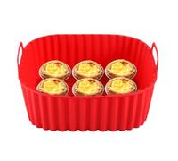 Revêtements Réutilisables Pour Friteuse Sans Huile | Plateau Carré pour Four à Friteuse,Ustensile de Cuisine Antiadhésif pour Cuisson Grill Rôtisserie Maison Appartement Famille Camping Gâteau