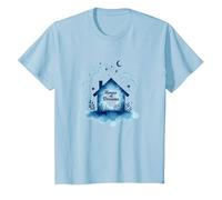 Reveur House Blue : House of Dreams Starry Night Whimsy T-Shirt, Enfant, Bleu Céleste, 10 Ans
